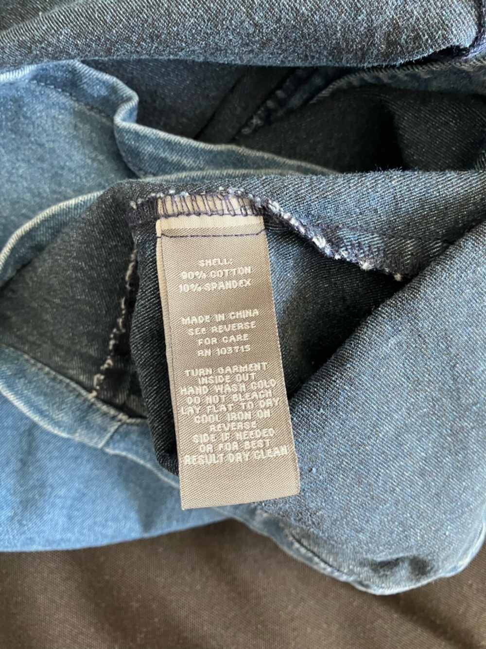 Sharagano Blue Denim Button-Front Mini Dress - Picture 4 of 4